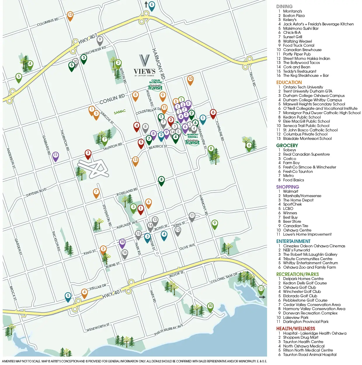 Views Amenities Map