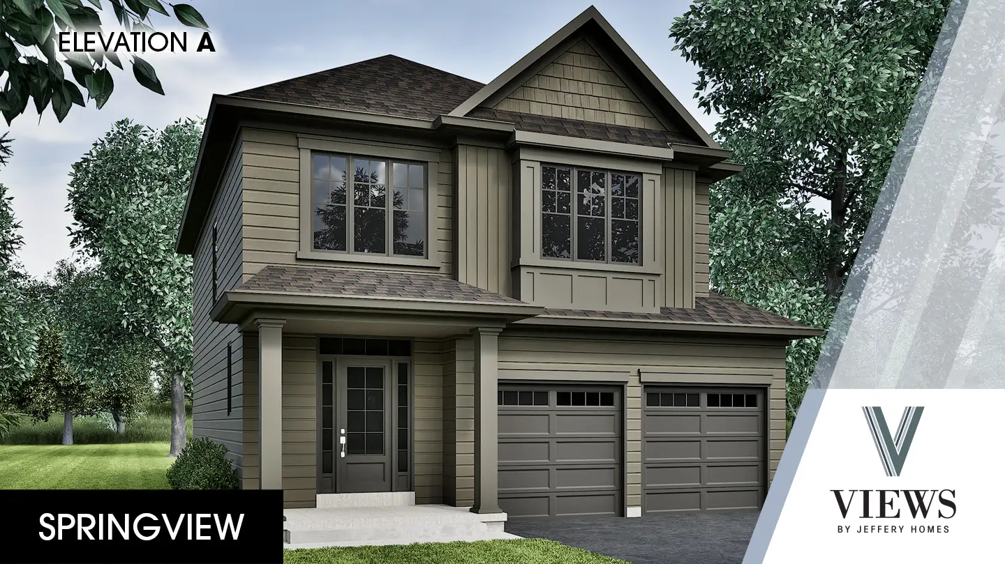 Springview 'A' Elevation for Lot 38 Springview home model, A elevation