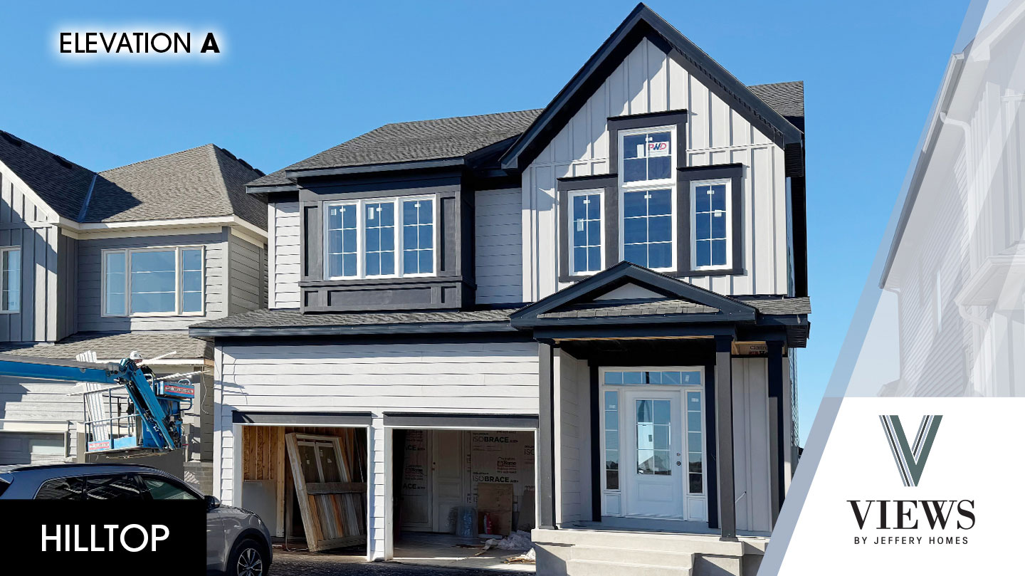 Hilltop home model, A elevation